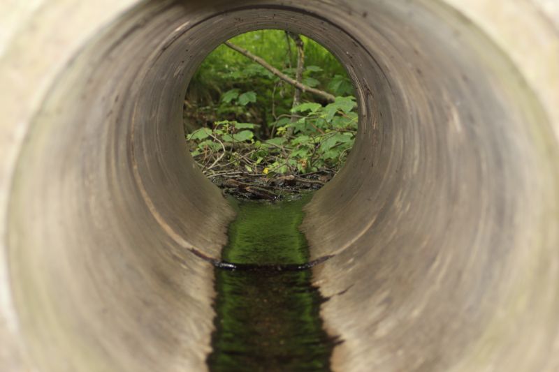 Culvert Pipe Cleaning in Progress