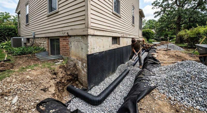 Sidewalk Drainage Installation in Tuscaloosa, AL