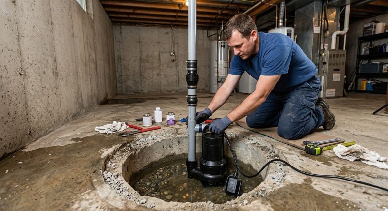 Basement Drainage Installation in Huntsville, AL